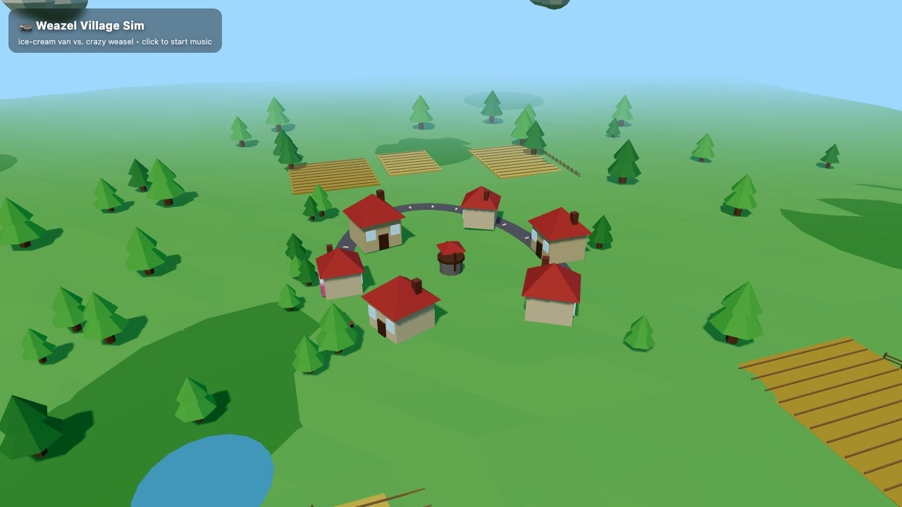 Actual frame from Weazel Village Sim.