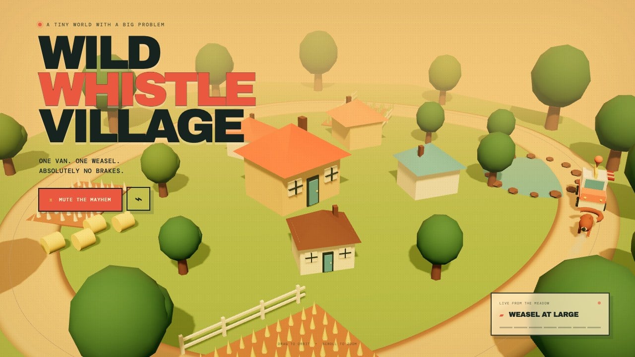 Actual frame from Wild Whistle Village.